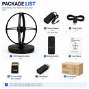 SPHC Series Medium Size 50cm (19.7 inch) | 3D Holographic LED Fan | Fan Only with Base | Business Holographic LED Fan | 4 Blades