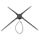FLS Series Medium Size 65cm to 100cm (25.6–39.4 inch) | 3D Holographic LED Fan | Fan Only / Fan with Tripod Floor Stand / Ceiling Mount | Commercial Holographic Signage | 4 Blades