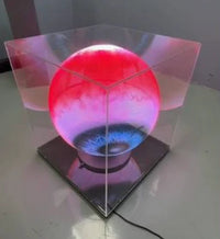 SPHC Series Medium Size 50cm (19.7 inch) | 3D Holographic LED Fan | Fan Only with Base | Business Holographic LED Fan | 4 Blades