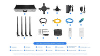 FLS Series Medium Size 65cm to 100cm (25.6–39.4 inch) | 3D Holographic LED Fan | Fan Only / Fan with Tripod Floor Stand / Ceiling Mount | Commercial Holographic Signage | 4 Blades