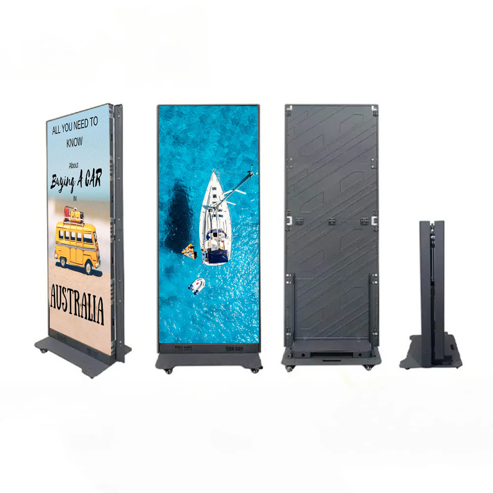 LP-F Series Foldable LED Visual Poster Display | 640×1920mm | P1.25 / P1.53 / P1.86 / P2.5 | GOB Surface + Magnetic Frame | Available