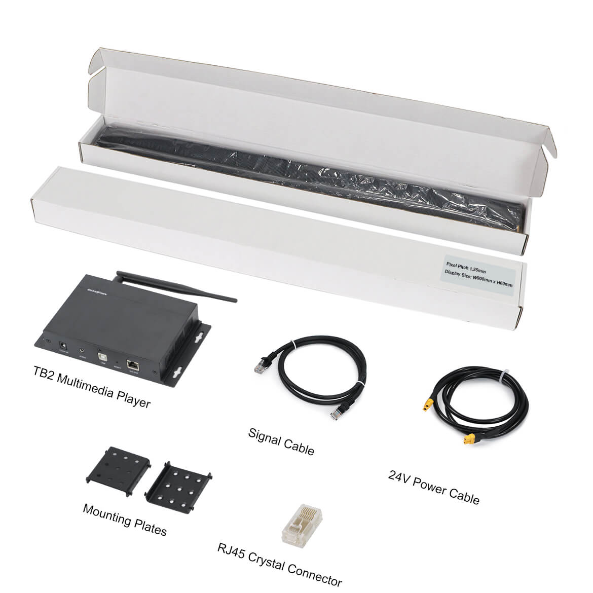 P1.25 GOB LS Series A60PRO Digital Shelf LED Advertising Display Screen Height Size 60mm