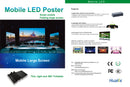 EP-M Series Foldable LED Poster | 1×2.25m All-in-One Rolling Case | P3.9mm Indoor | Remote Liftable LED Display Kit