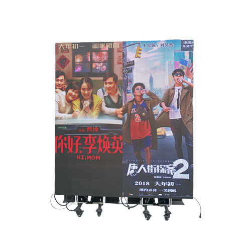 EP-M Series Foldable LED Poster | 1×2.25m All-in-One Rolling Case | P3.9mm Indoor | Remote Liftable LED Display Kit