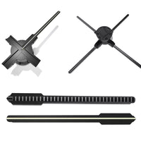 3D-F Series Large 3D Hologram Fan LED Display – 80cm to 100cm (31.5”–39.4”) | High Brightness Holographic Advertising Projector | Fan Only / with Floor Stand / Ceiling Mount (No Housing)