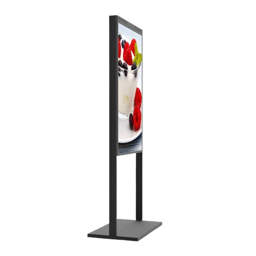 49" Double-Sided High Brightness LCD Window Display, 2500nits Front + 700nits Back, Android 2+32G, Non-Touch, Cloud/APP/USB, Hanging/Floor Stand