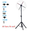 3D-F Series Stand & Mount Options for 3D Hologram Fan | Floor Stand / Ceiling Mount (No Housing) | Compatible with F Series ≤100cm(39.4inch) | Black Finish