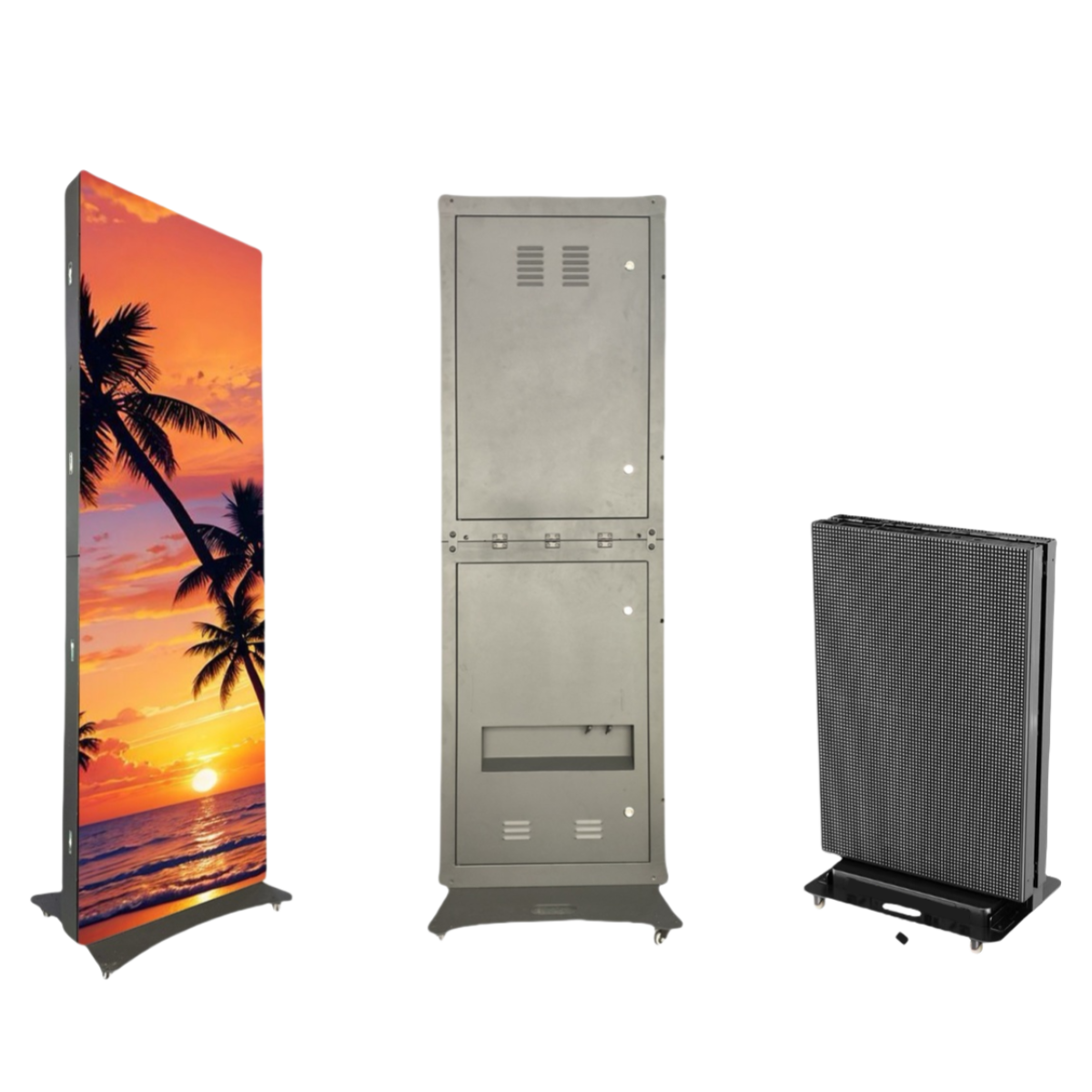 LP-OD Series LED Poster Sign | P2.5 / P3.076 / P4 | Outdoor Waterproof Kiosk Display | Heavy-Duty Outdoor Use