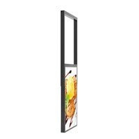 65" Double-Sided High Brightness LCD Window Display, 2500nits Front + 700nits Back, Android 2+32G, Non-Touch, Cloud/APP/USB, Hanging/Floor Stand