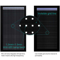 P10 High Transparency Indoor Flexible LED film Display Unit Size 1000 x 400mm Self-adhesive on Glass and Window