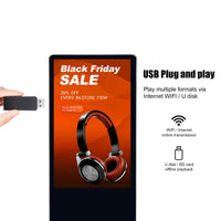 75" LCD Indoor Digital Media Display Advertising Poster