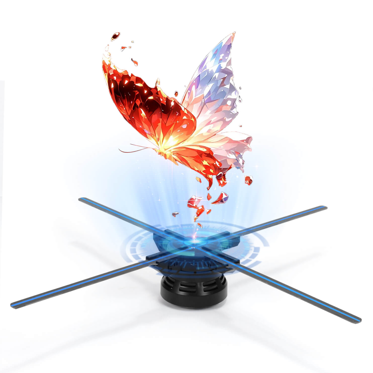 23.62” Rotating Hologram LED Fan OD 60CM Display with Bluetooth & Wi-Fi Control