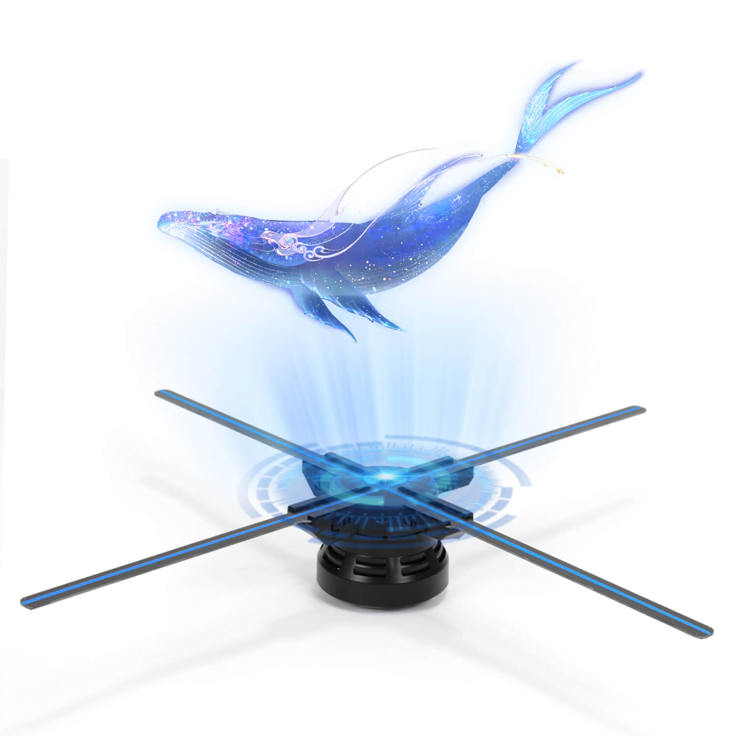 22.05“ Rotating Hologram LED Fan OD 56CM Display with Bluetooth & Wi-Fi Control