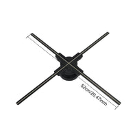 20.47” Rotating Hologram LED Fan 52CM Display with Bluetooth & Wi-Fi Control