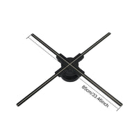 33.46“ Rotating Hologram LED Fan OD 85CM Display with Bluetooth & Wi-Fi Control