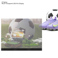 P6.25 High Transparency Indoor Flexible LED film Display Unit Size 1000 x 400mm Self-adhesive on Glass and Window