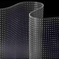 P10 High Transparency Indoor Flexible LED film Display Unit Size 1000 x 400mm Self-adhesive on Glass and Window