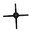FLA Series Medium Size 45cm to 49cm (17.7–19.3 inch) | 3D Holographic LED Fan | Fan Only / Transparent Protective Cover / Black Background Protective Cover | Professional LED Holographic Fan | 4 Blades