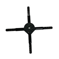FLA Series Medium Size 45cm to 49cm (17.7–19.3 inch) | 3D Holographic LED Fan | Fan Only / Transparent Protective Cover / Black Background Protective Cover | Professional LED Holographic Fan | 4 Blades