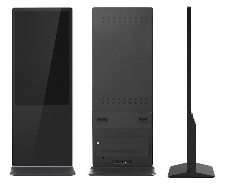 50‘’ Indoor Single-Sided Floor-Standing LCD Digital Poster with Wheel Stand | Android RK3568 2GB+16GB | Non-Touch / Infrared / Capacitive Touch | CMS Preinstalled