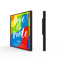 SL Series 29.5 Inch Super Slim Square LCD Digital Screen – 529.4×529.4mm Viewable, 22mm Thickness, No Touch | Dadonlion Platform / USB Disk Content Upload