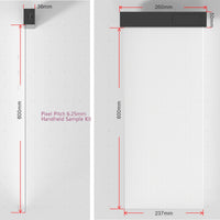 Indoor Flexible Adhesive LED film Display Handheld Sample Kit Demo Testing For Customized Project
