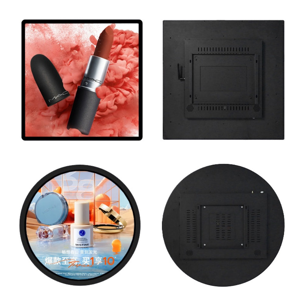 RD Series 23.6 Inch Round / Circular LCD Digital Display Screen – Dia.599.4mm Viewable | Optional Capacitive Touch | Cloud / App / USB Disk Playback