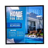 SQ Series 33.3 Inch Proportional Square LCD Display Screen – 598×598mm Viewable | Cloud / App / USB Disk Playback