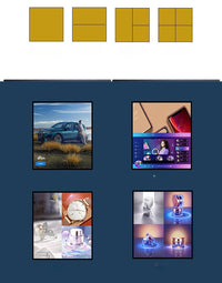 SQ Series 29.6 Inch 1:1 Square LCD Digital Display Screen – 531×531mm Viewable | Optional Capacitive Touch | Cloud / App / USB Disk Playback