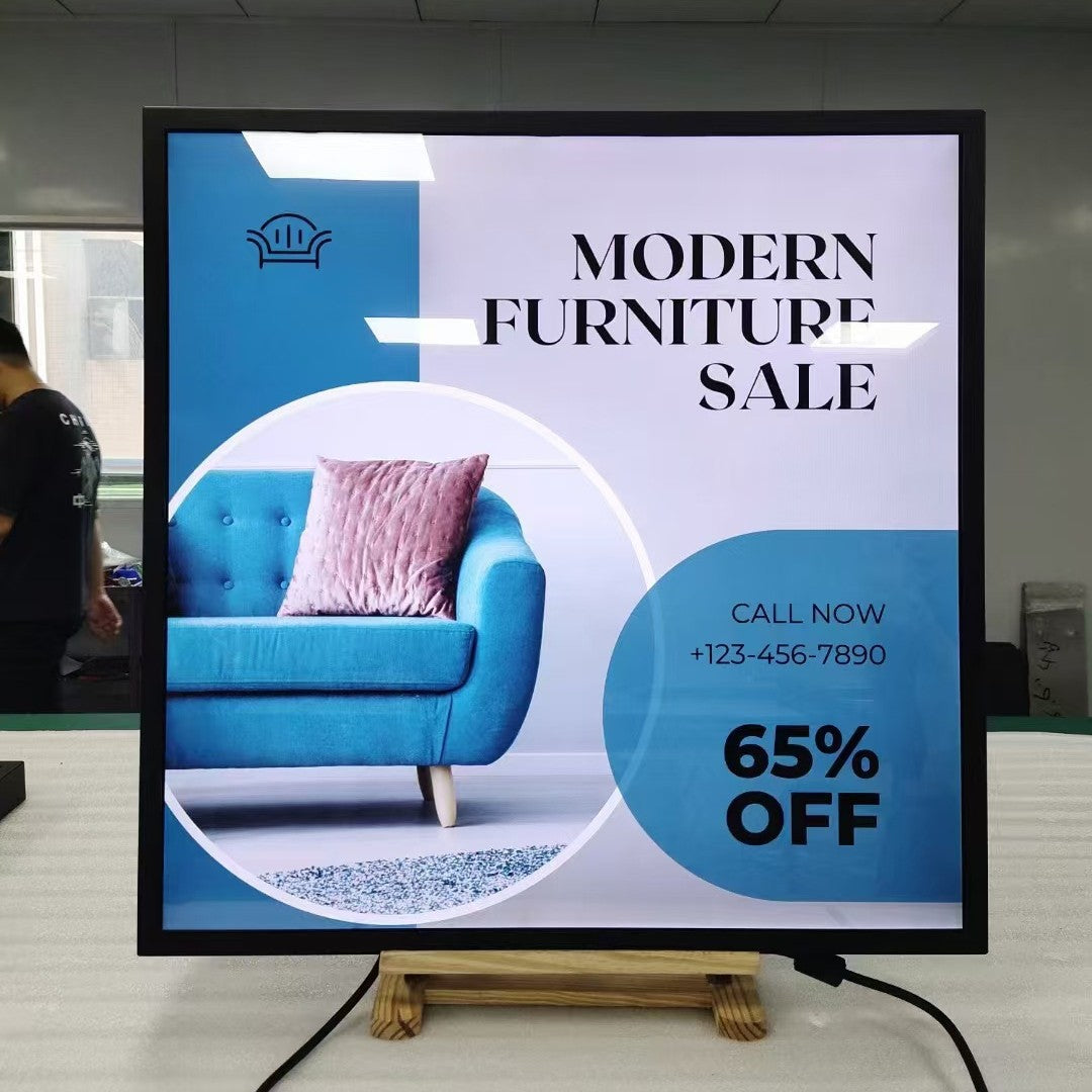 SQ Series 26.5 Inch Square LCD Digital Screen Display – 476×476mm Viewable | Cloud / App / USB Disk Playback