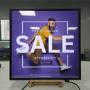 SQ Series 33.3 Inch Proportional Square LCD Display Screen – 598×598mm Viewable | Cloud / App / USB Disk Playback