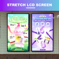 50" Indoor Wall-Mounted LCD Digital Poster | Android RK3568 2GB+16GB | Non-Touch / Infrared / Capacitive Touch | CMS Software | VESA Mount