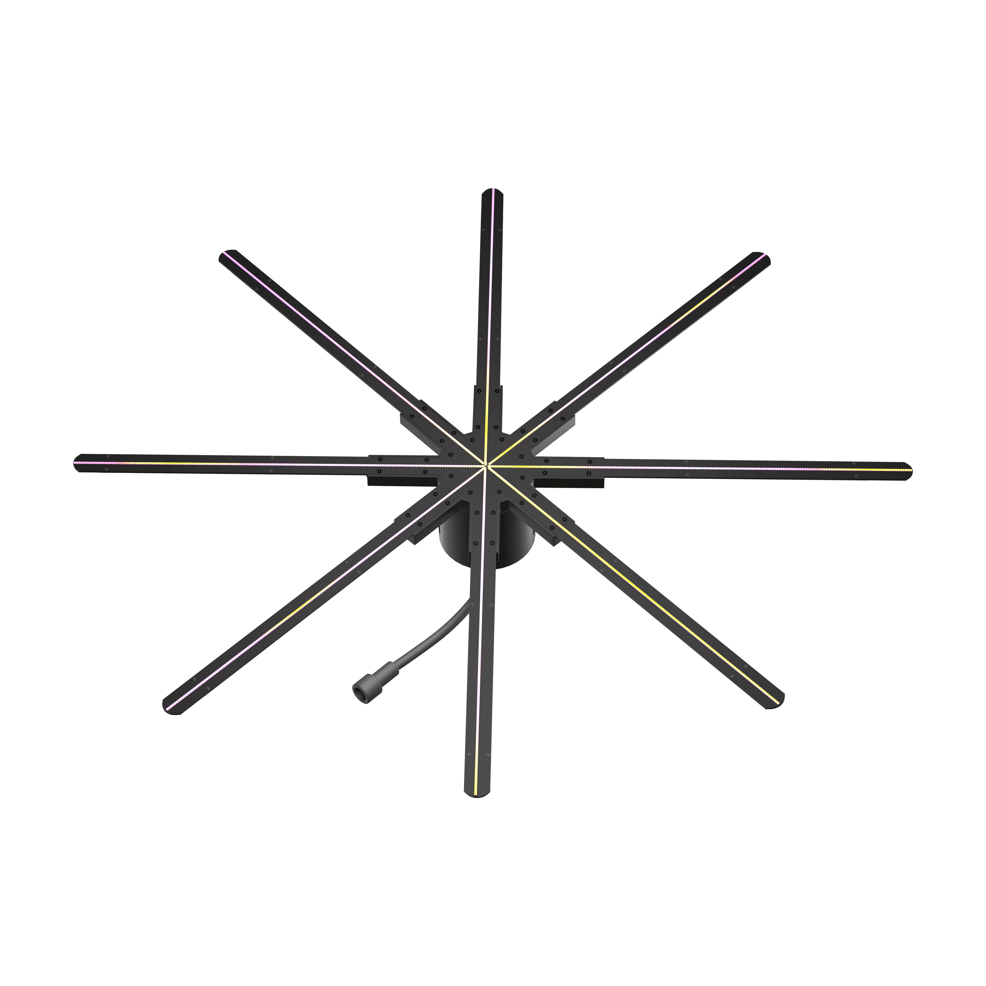 3D-M Series Extra-Large 3D Hologram Fan LED Display – 130cm (51.2”) / 150cm (59.1”) | High Brightness Holographic Advertising Projector for Stage & Events | Fan Only / with Floor Stand (Heavy-Duty Frame)