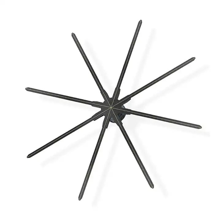 3D-M Series Ultra-Large 3D Hologram Fan LED Display – 200cm (78.7”) | High Brightness Holographic Advertising Projector for Trade Shows & Stage Events | Fan Only / with Floor Stand (Heavy-Duty Frame)