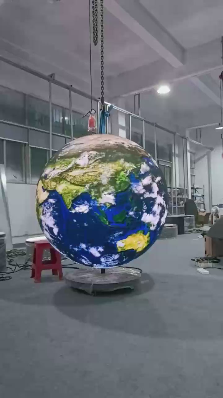 LS-I 120cm (3.9ft) Indoor LED Ball Screen | P1.25 / P1.53 / P1.86 / P2 / P2.5 | 360° LED Ball Screen for Exhibits, Events & Museums