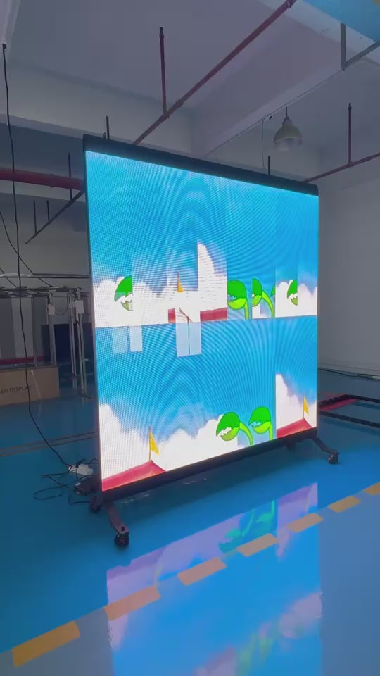 LP-T Series Transparent LED Poster Display | 2×2m | P3.91mm | Large Holographic LED Film Screen for Retail Window Display