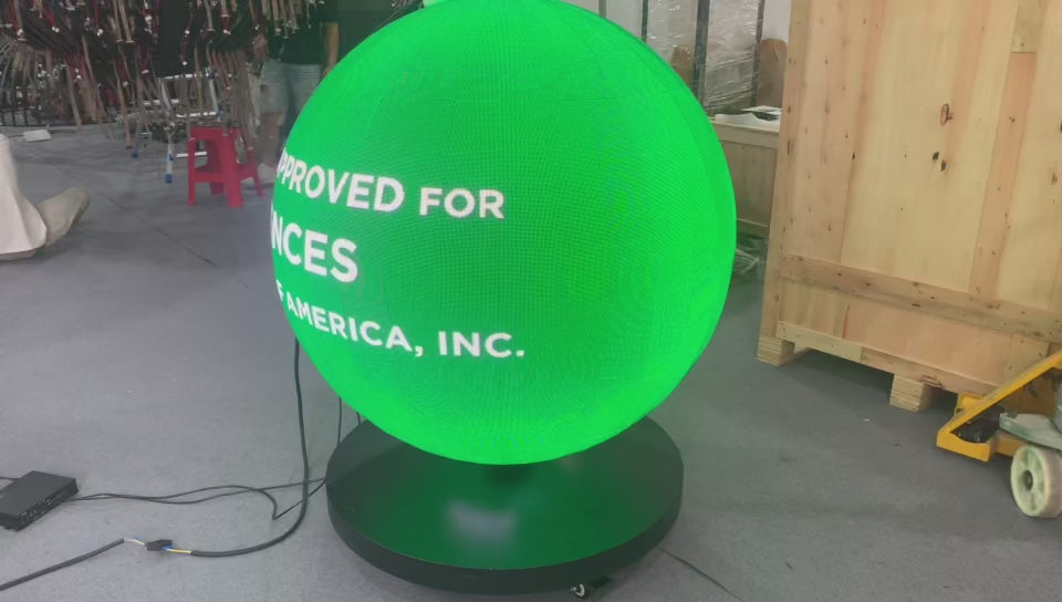 LS-I 100cm (3.3ft) Indoor LED Ball Screen | P1.25 / P1.53 / P1.86 / P2 / P2.5 | 360° Ball Screen for Museums, Exhibits & Commercial Spaces