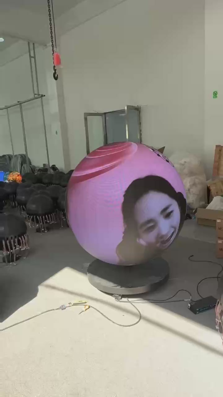 LS-I 150cm (4.9ft) Indoor LED Ball Screen | P1.25 / P1.53 / P1.86 / P2 / P2.5 | 360° Sphere LED Screen for Museums, Events & Installations